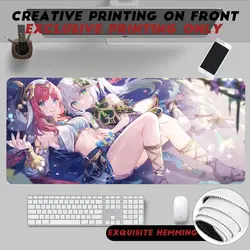 Hot Genshin Game Cute Nilou Mouse Pad Non-Slip Rubber Edge locking mousepads Game play mats for notebook PC computer