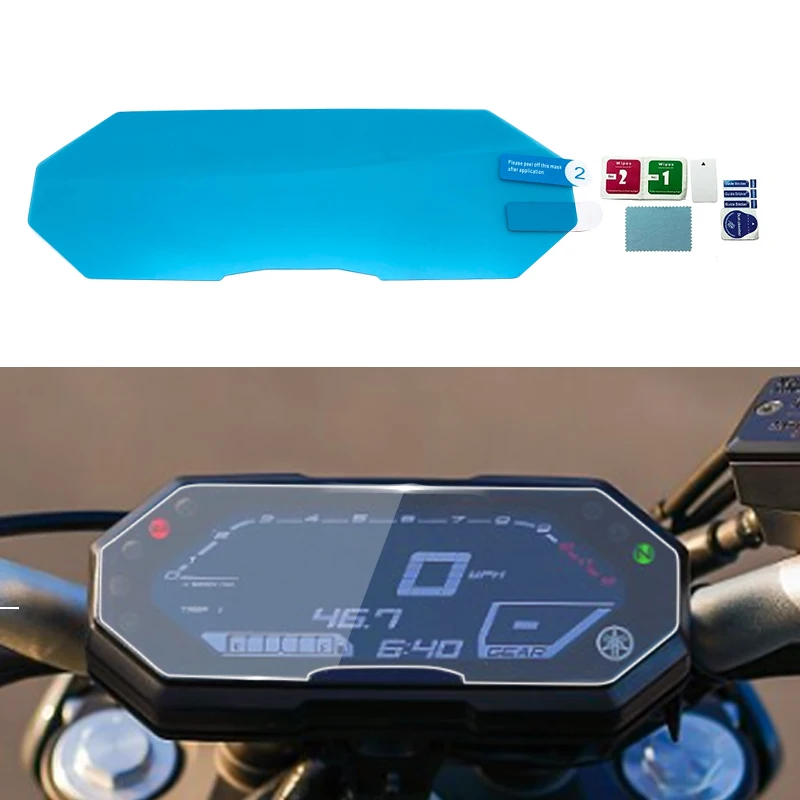 For YAMAHA MT-07 FZ-07 Scratch Cluster Screen Dashboard Protection Instrument Film MT07  FZ07 MT FZ 07 2021 2022 Motorcycle