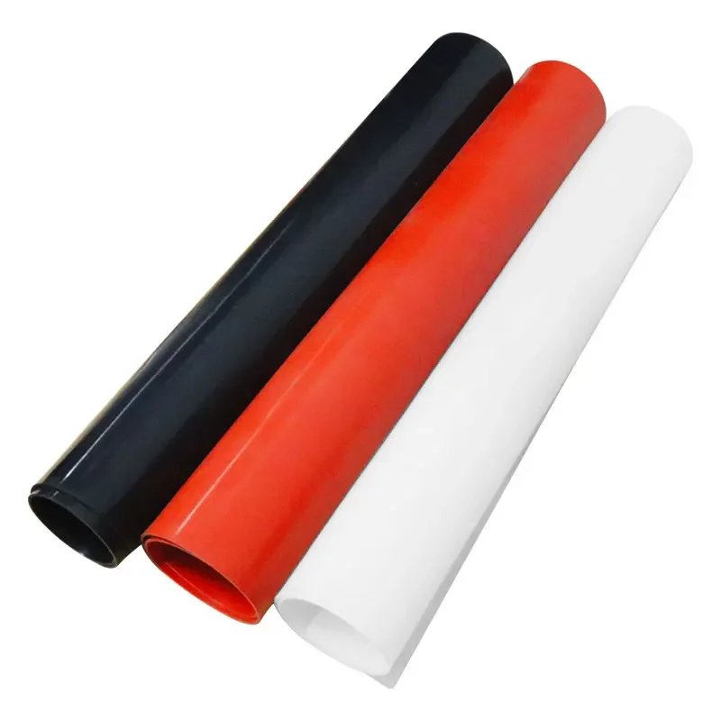 Red Black Translucent Silicone Rubber Sheet Plate Mat High Temperature Resistance 100% Virgin Silikon Rubber Pad 500x500mm