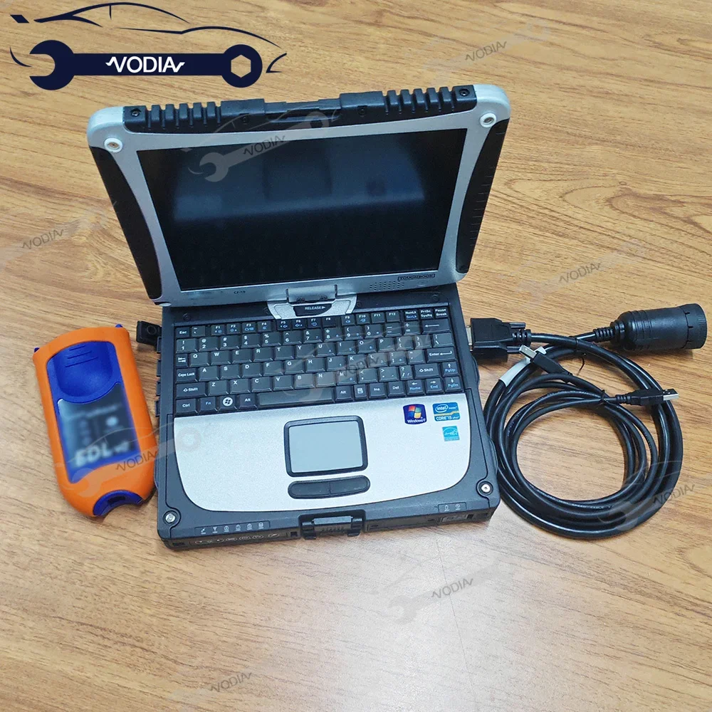 V5.3 AG CF for EDL V2 Agricultural Diagnostic tool EDL V2 Scanner With Cable Construction and Forestry Tractor Detect+Cf19laptop