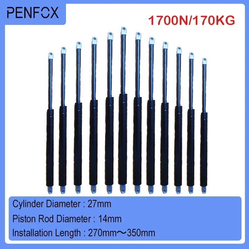 

1 шт., 270 мм-350 мм, 170 кг/1700 Н, универсальная газовая пружина, амортизатор, гидравлический подъемник, поддержка автофургона, автомобильное грузовое оборудование