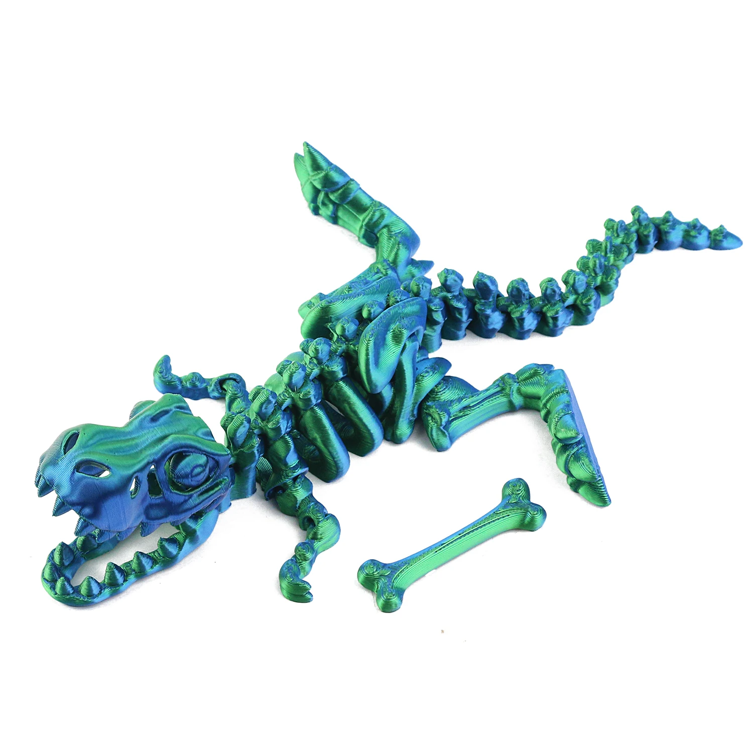 3D Printed Dragon and Shark, Colorful Articulated Crystal Dragon / Shark, 3D Printed Dragon Fidget Toys for Adults party favor