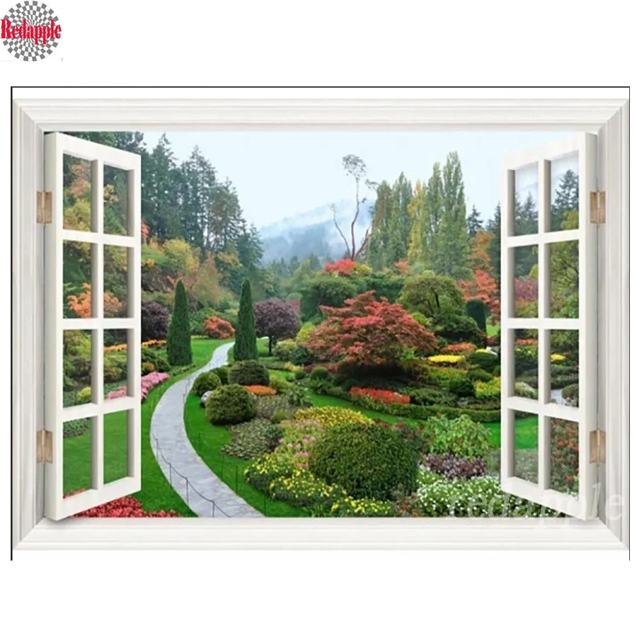 

"Beautiful scenery" Full Square Diamond 5D DIY Diamond Painting 3d Embroidery Cross Stitch Rhinestone Mosaic Painting Home Decor