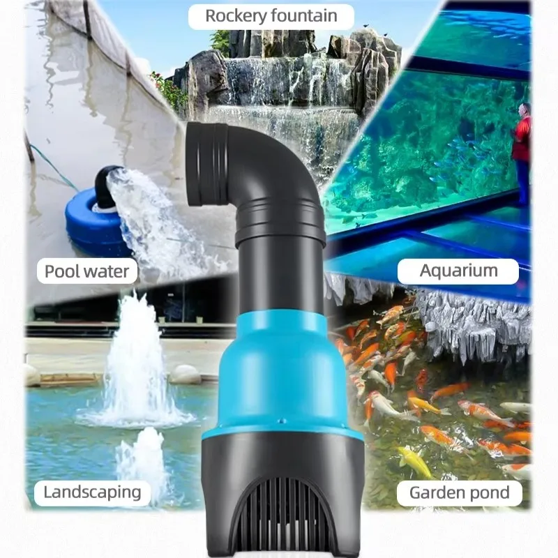 Koi Aquarium Garden Pond Pump Variable Frequency Fountain Water Circulation
