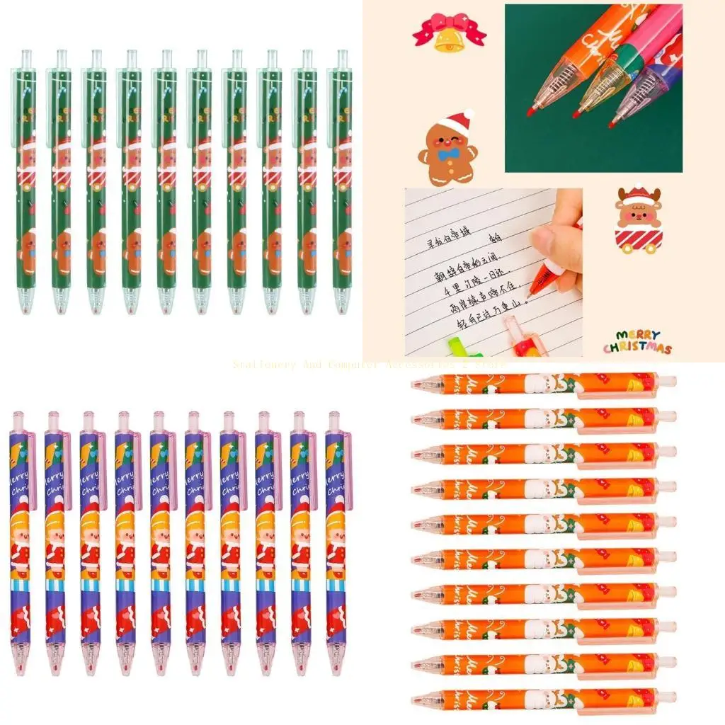 

Retractable Gel Pens Write Smoothly for Kid Student Class Reward Christmas Gift