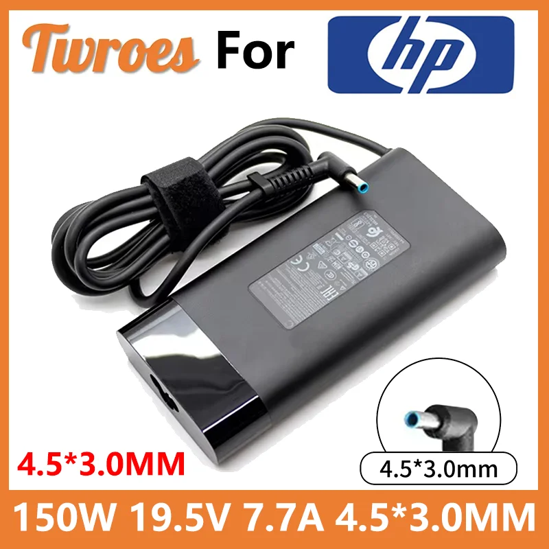 150W AC Laptop Adapter Charger for HP ZBook 15 16 17 15U 15V G3 4 5 6 7 8 9,Fury 15 17 G7 8,Studio G9 8 7 6 5 4 3 4.5*3.0mm