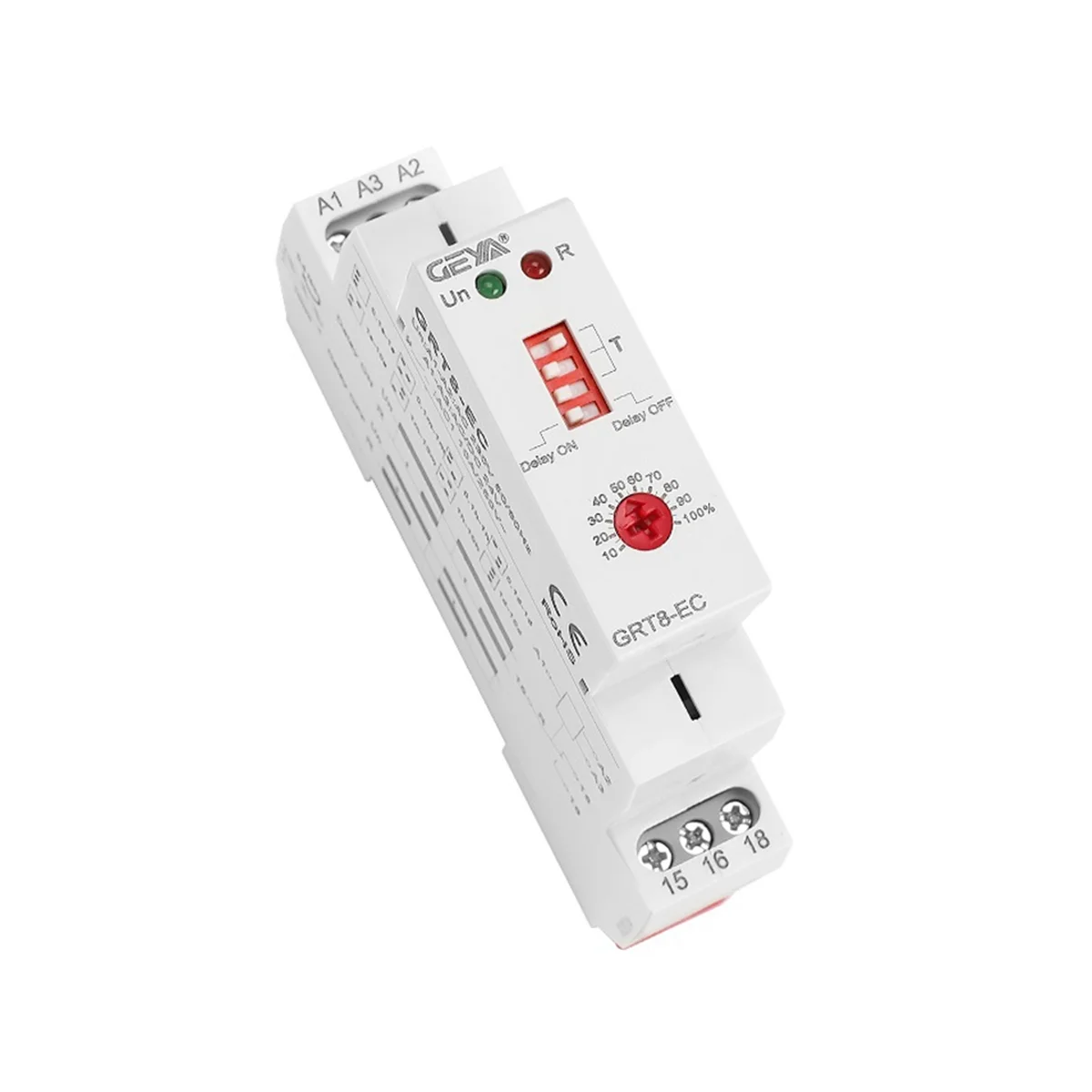 GEYA GRT8-EC 10A Dual Function Timer Relay on Delay or Off Delay Relay AC230V Time Relay