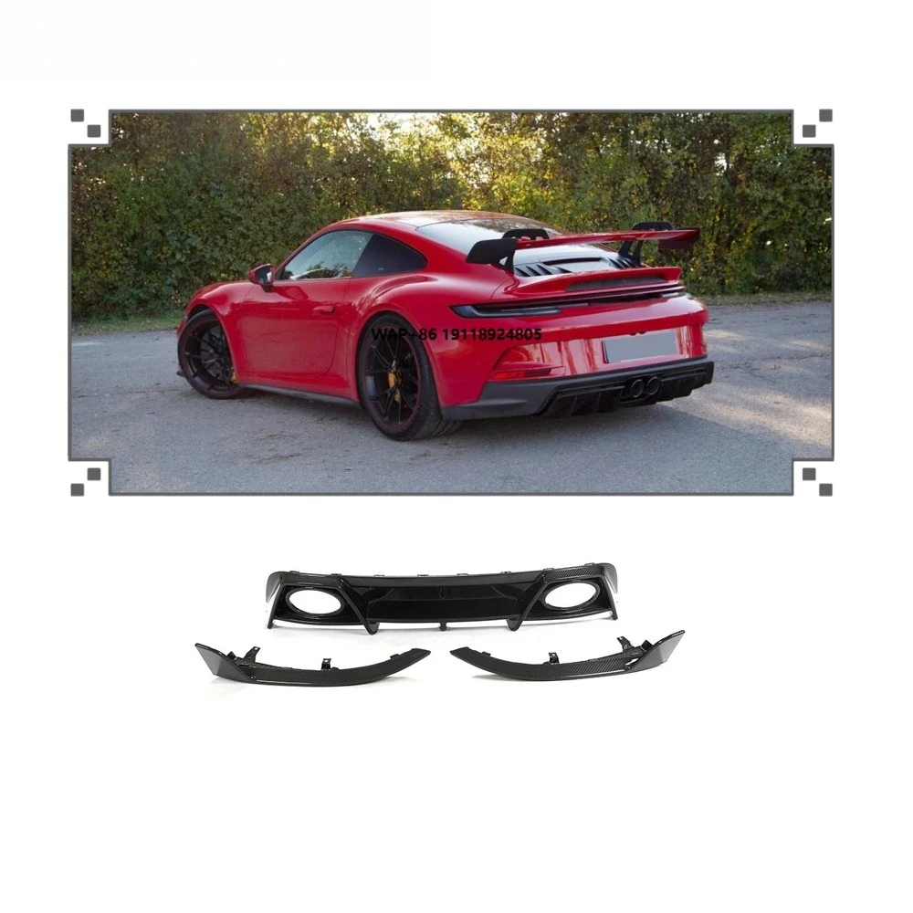 

Car Body Kit New Design OEM Carbon Fiber Rear Diffuser for 911 992 Turbo S 2-Door 2019-2020