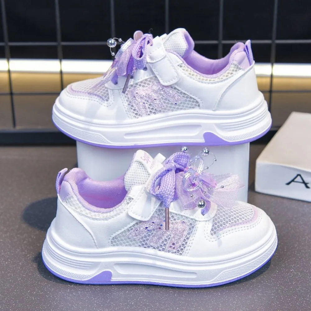 

Детские сетчатые кроссовки для девочек 2026: Новинка весенне-осеннего сезона, дышащие спортивные повседневные кеды для девочек