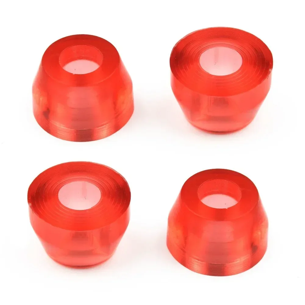 4pcs Tapered/Cylindrical Pads Premium Bushings Universal Skateboard Shock Absorber Pad Tilt Bracket Skate Board Accessories