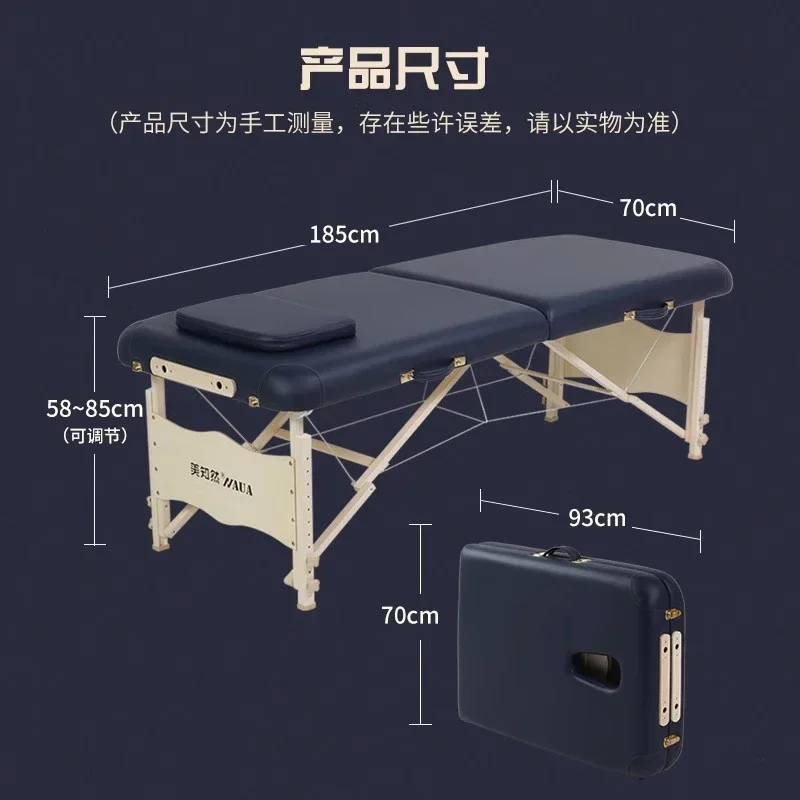 

Fold Portable Massage Table Cervical Spine Eyelashes SPA Massage Bed Minimalist Design Lettino Per Massaggi Salon Furniture