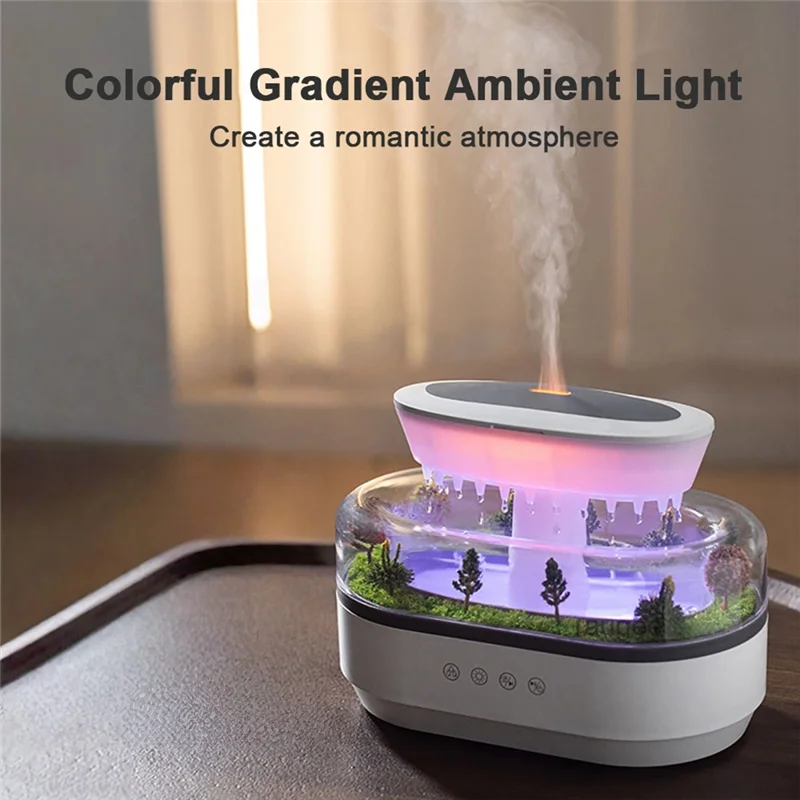 【PARTY】Mist Humidifier Raindrop Air Humidifier Essemtial Home Oil Fragrance Diffuser EU Plug
