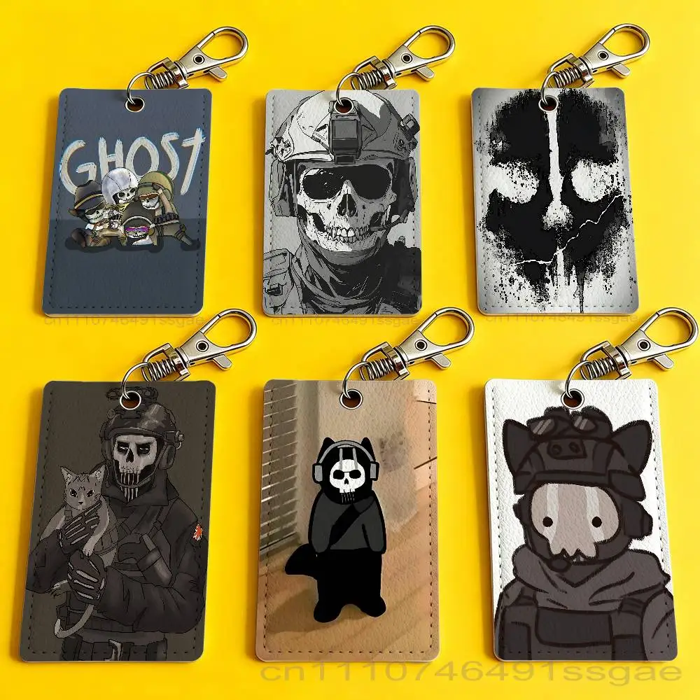 

C-COD Duty G-Ghost Badge Holder Keychain For Bank Business Work Card Holder Student Card Protective Case Bus Card