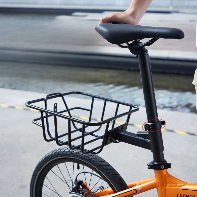 

Bicycle universal quick release rear basket folding electric vehicle rear basket =