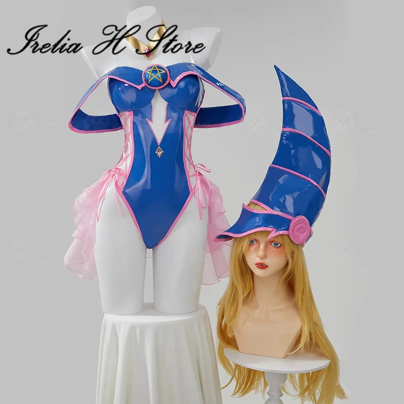 Irelia H Store Mana from Black Magician Girl Mana Cosplay Costume for women sexy pu leather bunny girl suit Anime