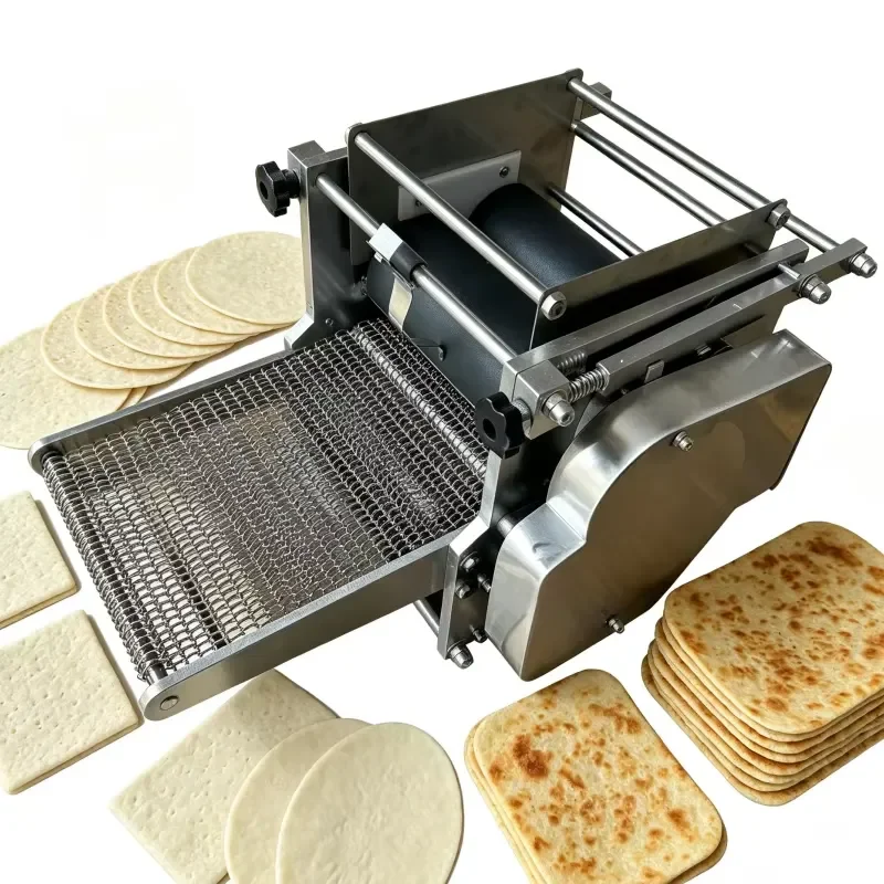 220V Electric Pita Cake Press Machine Household Pancake Maker Industrial Tortilla Maker Continuous Operation Stable