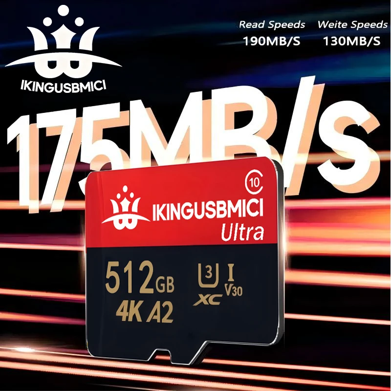 High-Endurance Micro SD Card 32GB 64GB 256GB 1080p Full-HD 4K Video Monitoring TF Memory Card for Dash Cam Security Camera