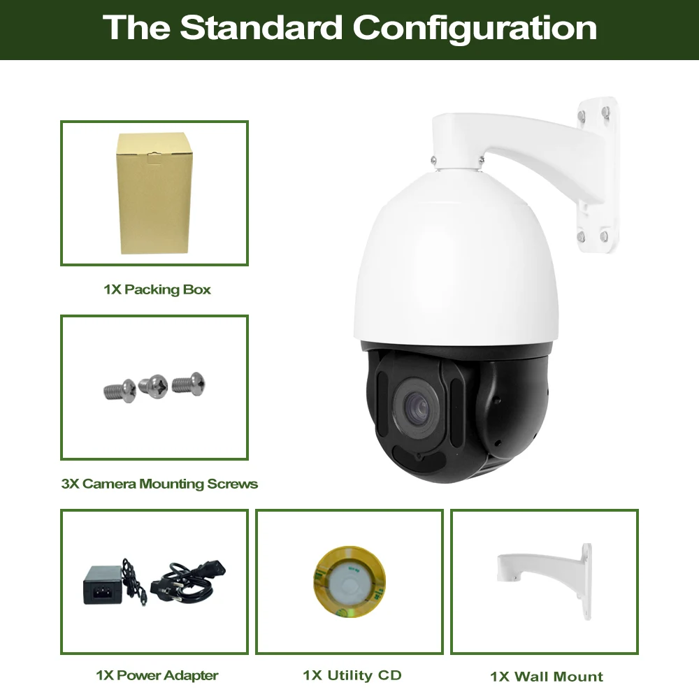 Guard Tools UNV AI IP Camera 8MP 4K AI Detectie Auto Tracking POE PTZ Dome Camera Roterende Professionnel beveiligingscamera