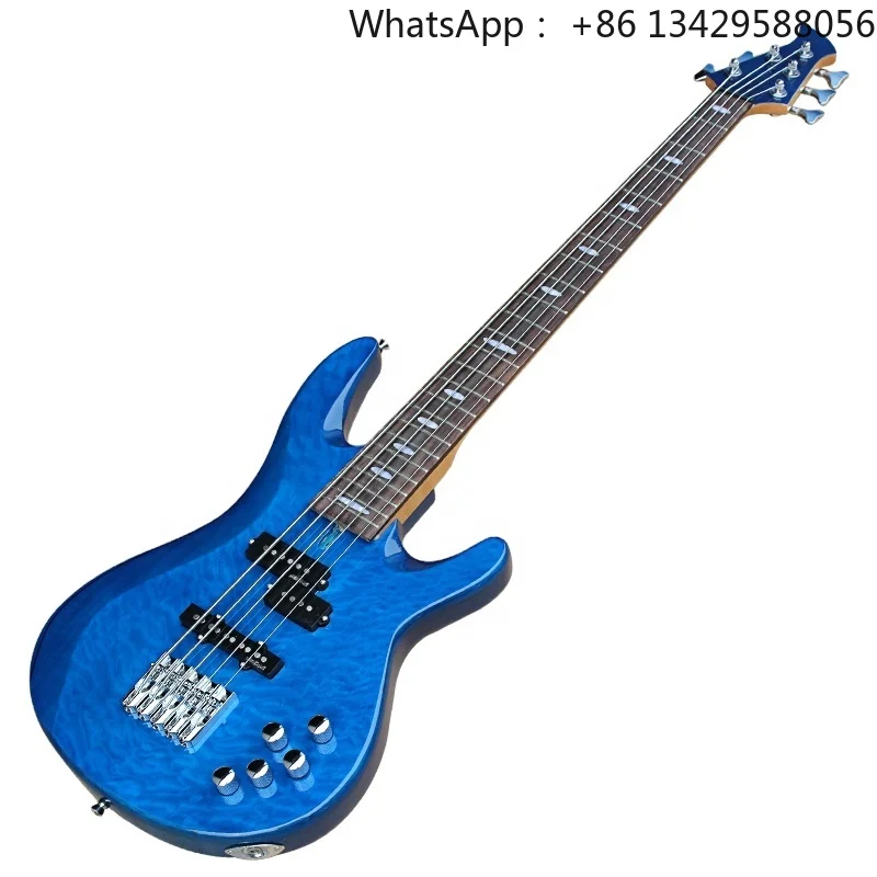 Flyoung 5 Strings Electric Bass Guitar Profetional Bass Guitar Quantity Maple Veneer