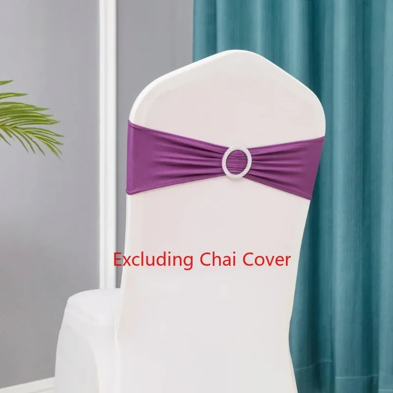 10pcs/lot Stretch Lycra Spandex Chair Covers Bands With Buckle Slider For Wedding Decorations Wholesale Chair Sashes Bow heart