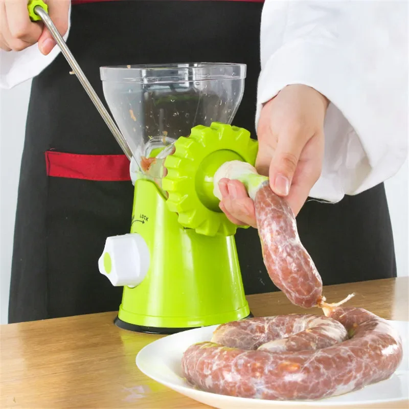 Multifunction Manual Meat Grinder Stainless Steel Blade Home Cooking Machine Mincer Sausage Machine Food Grinder Sausage Maker