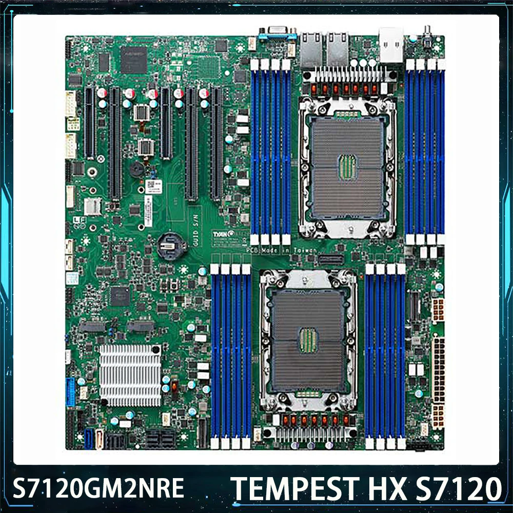 S7120 S7120GM2NRE Motherboard Server untuk TYAN C621A LGA4189 DDR4 ECC M.2 SSI EEB Bekerja dengan Sangat Cepat Pengiriman Kualitas Tinggi