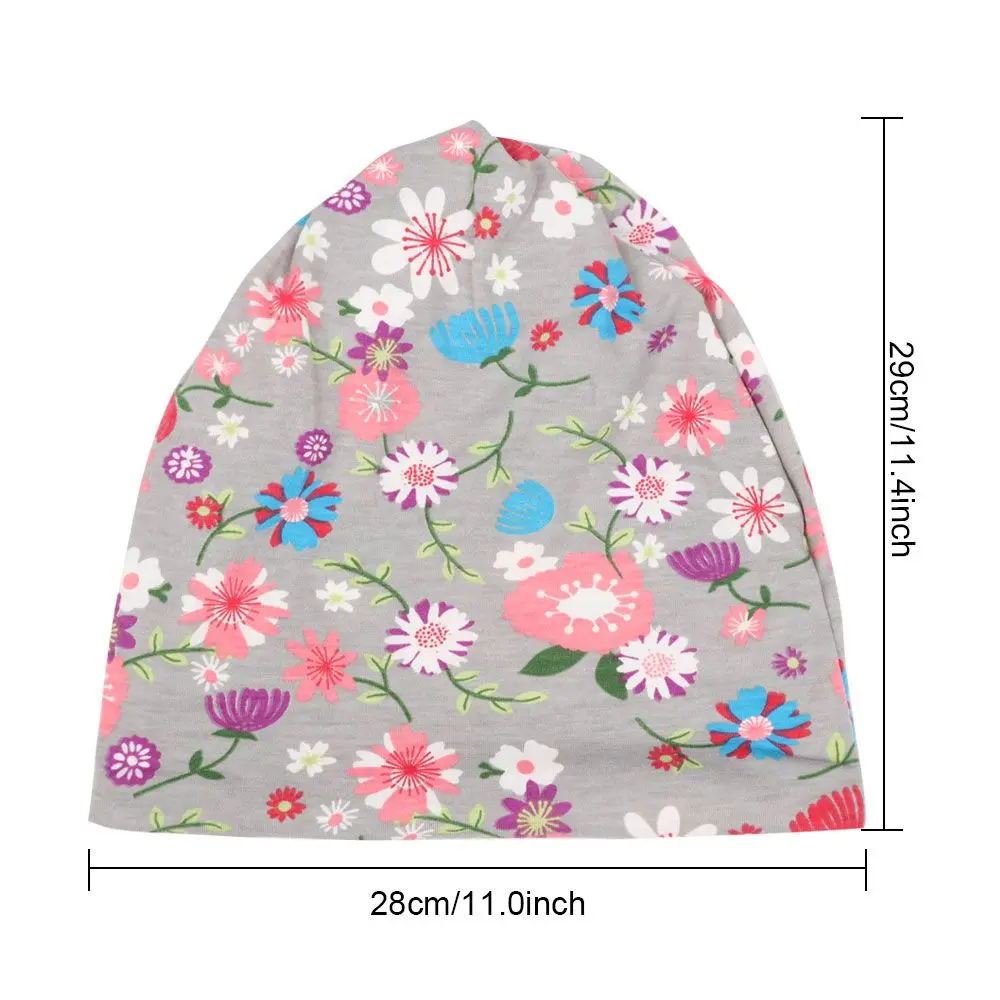 Chemo Caps Topi Beanie Longgar Wanita Topi Snood Syal Hiasan Kepala Kasual Olahraga Kanker