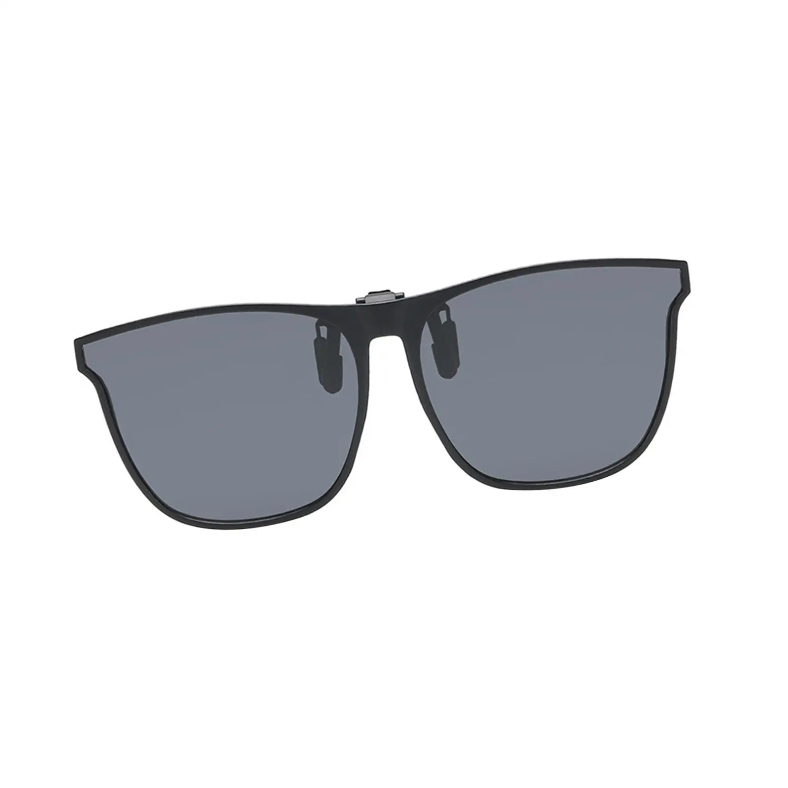 Flip Up Clip on Polarized Sunglasses for Glasses Wearers Unisex Large Frame Light Changing Effect Driving Fishing Running