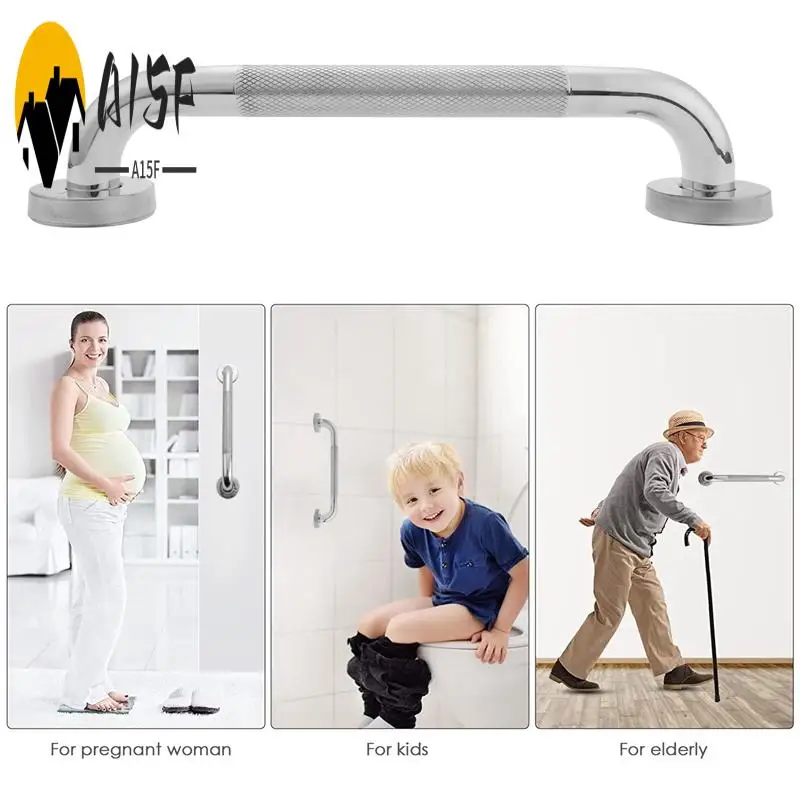 

A15F-12-Inch Non-Slip Shower Grab Bar Chrome-Plated Stainless Steel Bathroom Grab Bar With Textured Handle