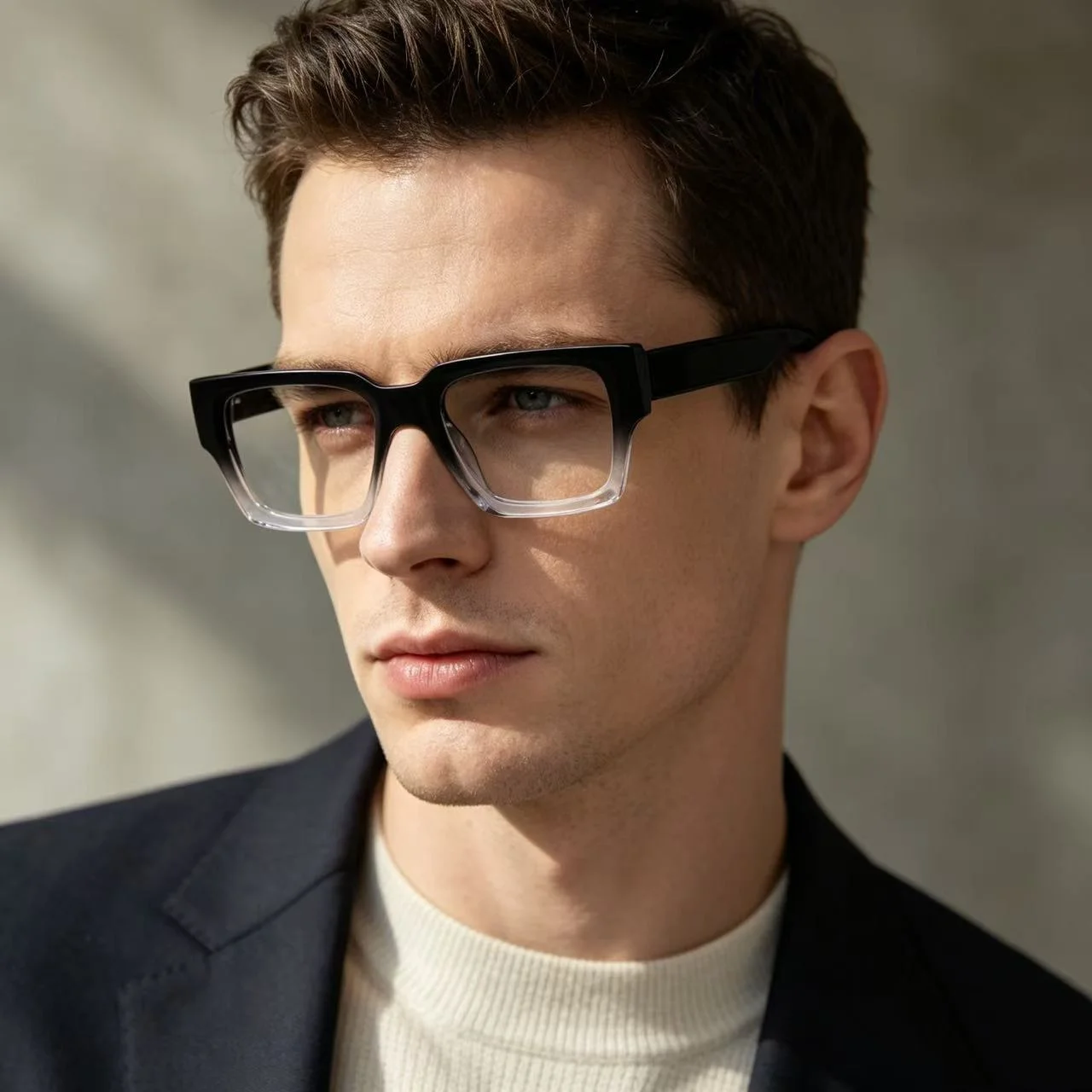 Acetate Vintage Reading Glasses for Men High Quality Glasses Frame Optical Lenses with Prescription
