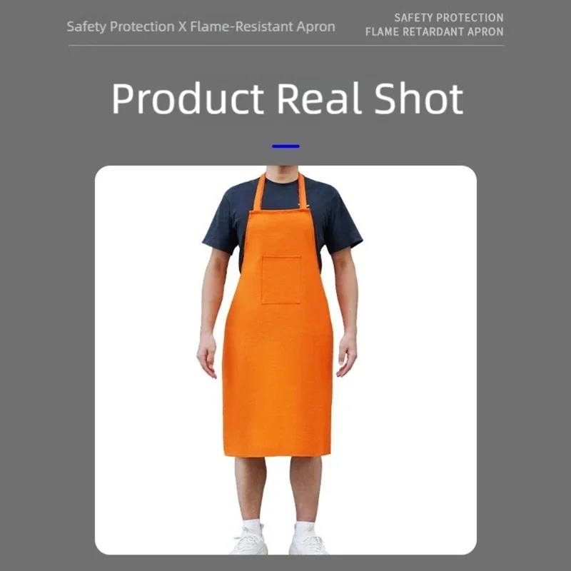 

Welder’s Heatproof Apron Flame Retardant Fabric With Adjustable Straps Lightweight Protective Gear For Industrial Use And F19E