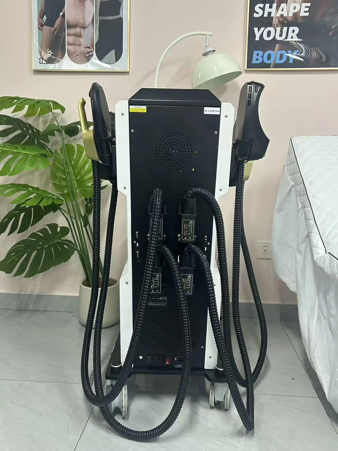 New Slimming sculpt NEO Nova 15 Tesla Power 6500W hi-emt 4 pcs Handles With Pelvic Stimulation Pads Optional