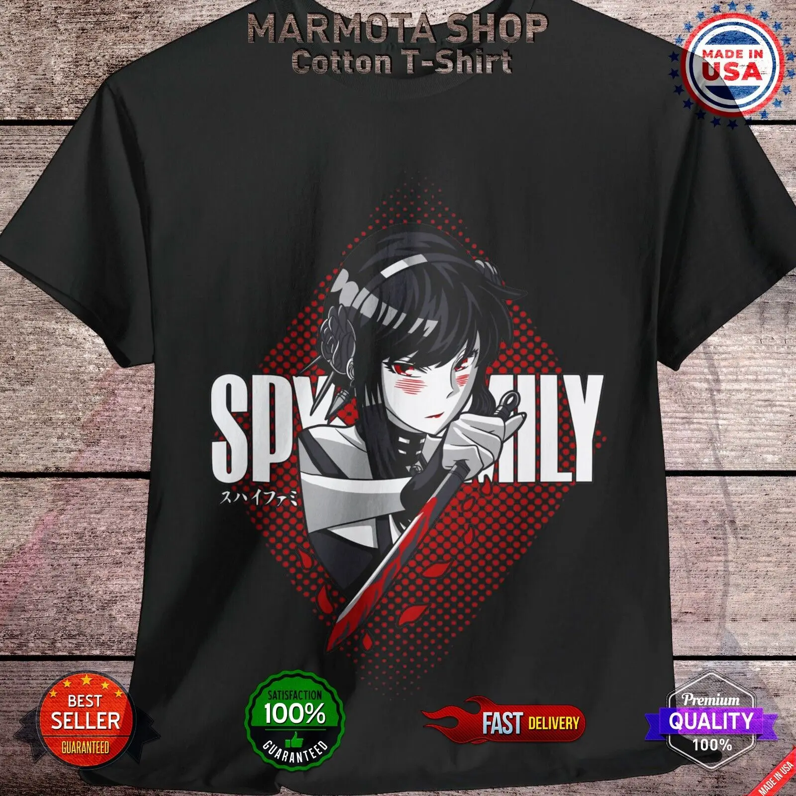 Briar X Family T-Shirt Forger Anya Anime Japanese Tee Shirt Waifu Unisex