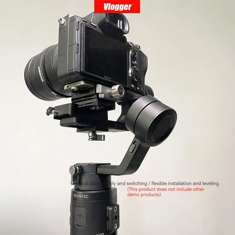 Vlogger piastra a sgancio rapido per DJI RS2 RSC2 Ronin-S Gimbal Zhiyun weebill S ARRI feiyutech G6 max stabilizzatore Camera Cage 1/4