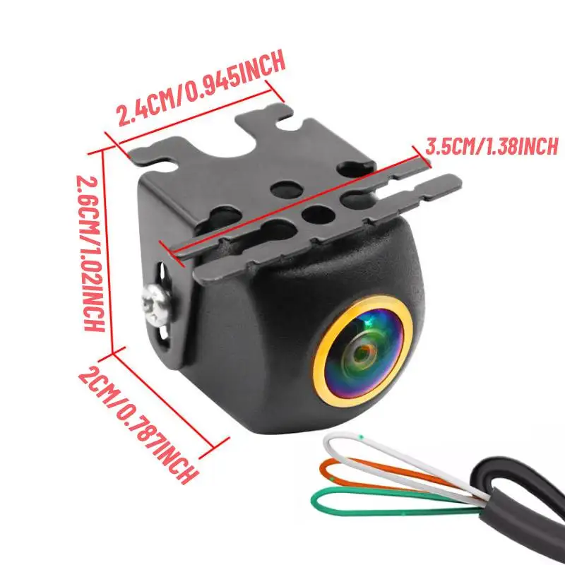1080P AHD Car Camera - Front/Side/Rear View Backup Camera with Night Vision, 170° Wide Angle Fisheye, No Blind Spots, Universal