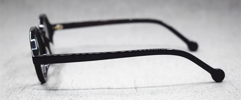 HONKAN Kleine Acetat-Brillenfassung Vintage Runde Handgefertigte Vollrand-Brillengestelle für Herren und Damen Kurzsichtigkeit Lesebrille – Detail 18