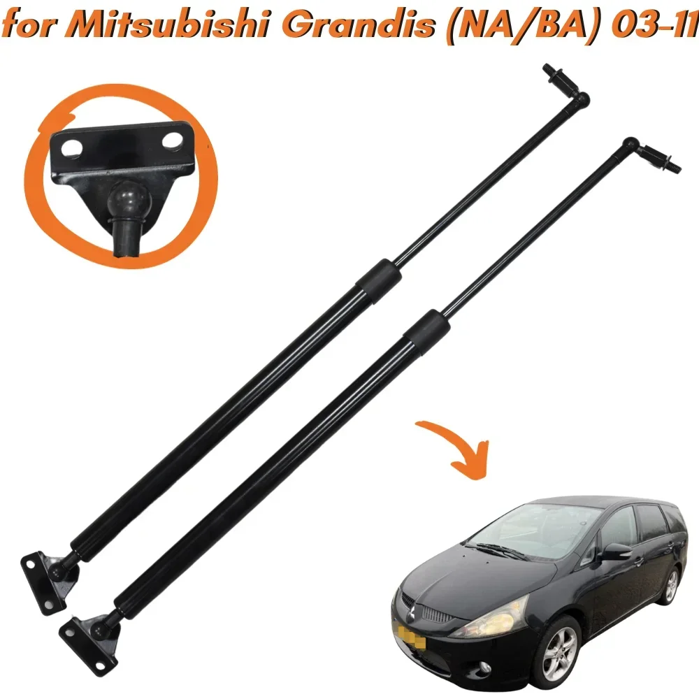 Qty(2) Trunk Struts for Mitsubishi Grandis (NA/BA) Minivan 2003-2011 MN145656 Rear Tailgate Boot Gas Springs Shock Lift Supports