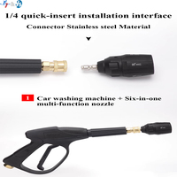 Industrial Compressed Air Knife Rotary Nozzle High Pressure 5 in 1 and 6 in 1 Nozzle 360 Degree Rotating Air Blow Gun Parts