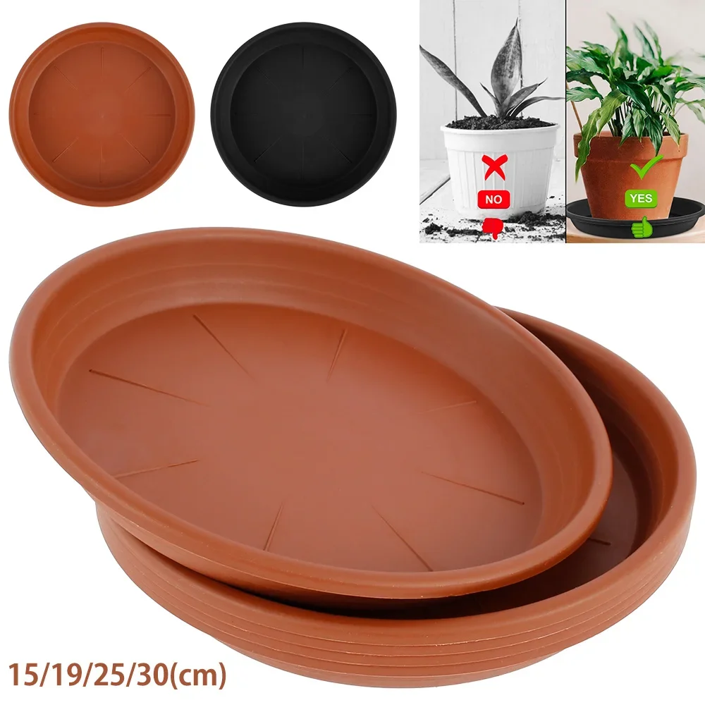 5Pcs Durable Plastic Plant Saucer 6/7/8/10 inch Round Drip Plant Trays Flower Pot Indoor Outdoor Home Garden Supplies