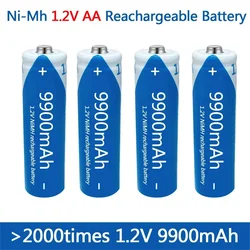 AA battery 1.2V nickel hydrogen battery AA fast charging battery 9900mAh remote control mouse small fan electric toy alarm clock