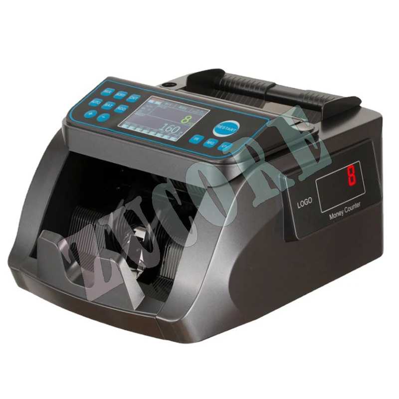 Máquina de conteo de dinero de valor mixto PKR/EUR/INR/IQD, Detector de billetes de efectivo falso, pantalla TFT, contadores de billetes Y5518