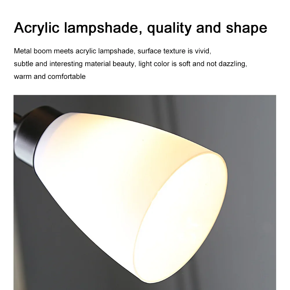 Nordic Design Floor Lamp Home Indoor Decor Stand light For Bedroom Living Room Sofa Background LED 2-head LED Floor Lingting
