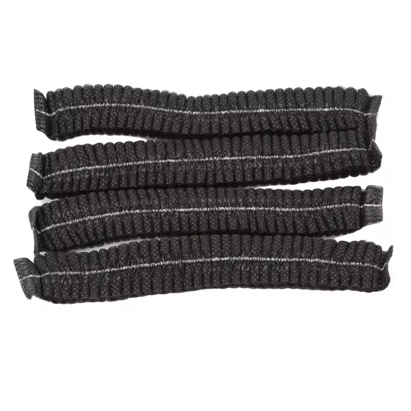 100PCS Non-woven Disposable Shower Caps Pleated Anti Dust Hat Women Men Bath Caps for Spa Hair Salon Beauty Accessories
