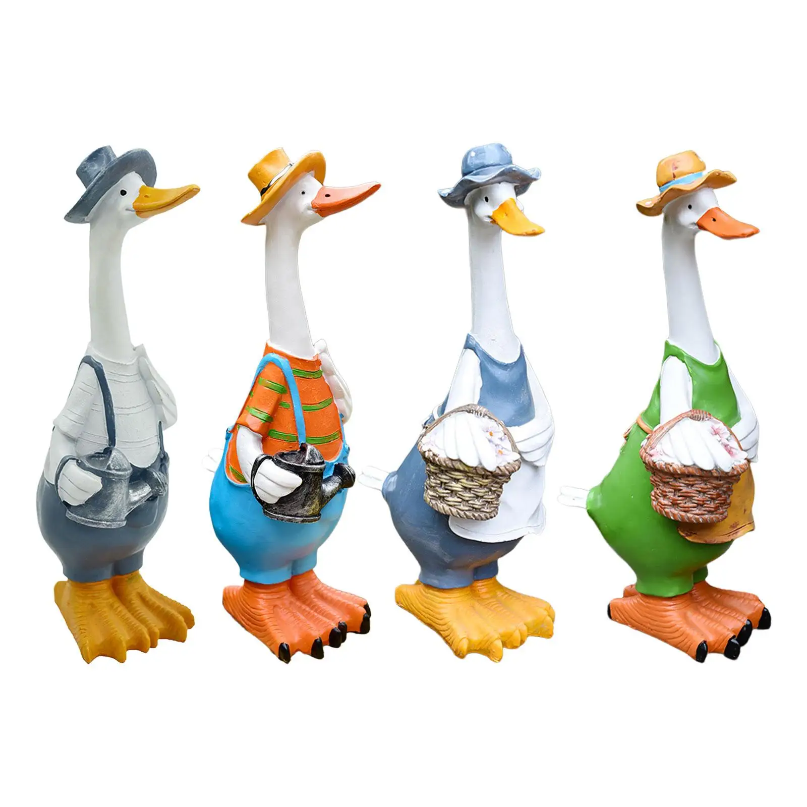 Garden Statue Resin Duck Statues Figurines Decoration Garden