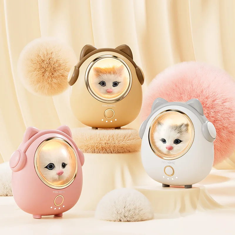 New Portable And Rechargeable Hand Warming Treasure Explosion Proof Mini Cartoon Cat Pet