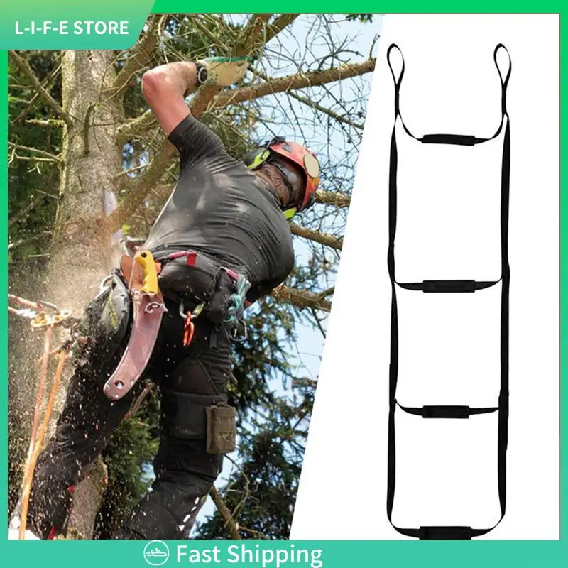 

Portable Tree Climbing Aider With Anti-Skidding Steps For Rock Caving Canyoning Rope Lader-AA98