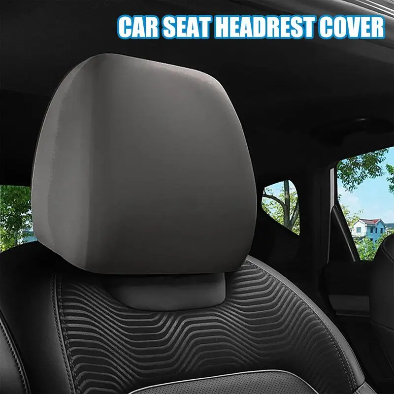 

Car Headrest Protector Cover Full Coverage Dustproof Cover For Front Seat Head Rests Vehicle Interior Seat Supplies For Minivans