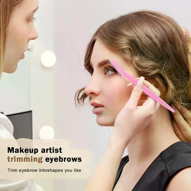 For Women And Men Brow And Face Razor Eyebrow Hair Trimmer Shaver With Protective Cover Safe 12/24pcs