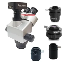 0.3X 0.5X c-mount Lens SZM CTV1/2 1/3 1X adaptörü trinoküler Stereo mikroskop Video kamera için