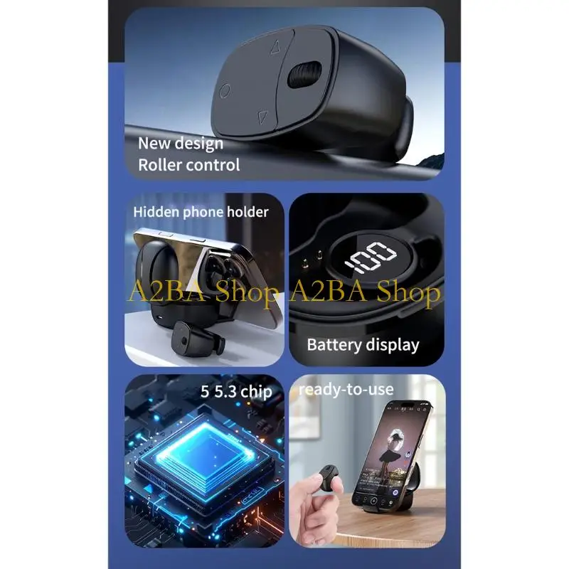 A2BA Wireless Controller Long Service Battery Air Mouses Remote ABS for Devices